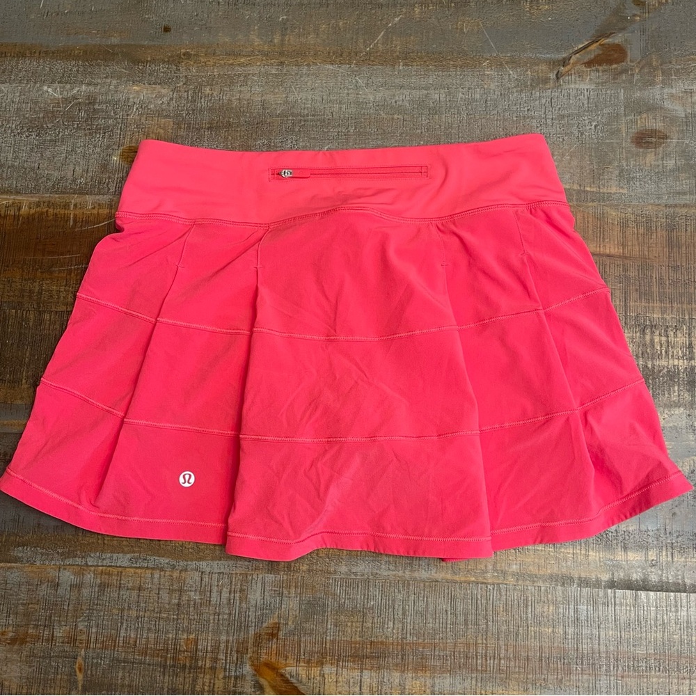 lululemon athletica Lip gloss Pink Pace Rival Mid Rise Skirt